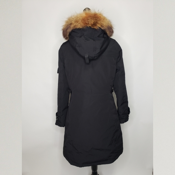 Pendleton North Shore Genuine Coyote Fur Trim Down Parka Coat - Picture 3 of 8